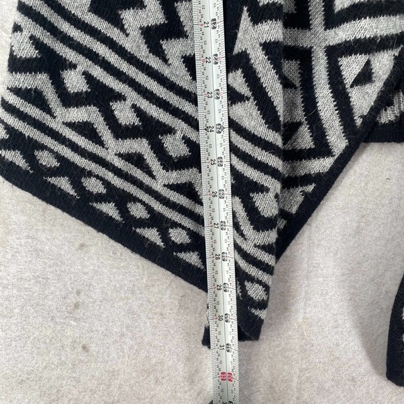 Aztec Waterfall Cardigan Sweater Womens MEDIUM Angora Baho Open Southwestern - Picture 11 of 12